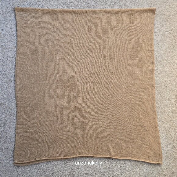Accessories - NWOT Cashmere Knit Wrap Scarf Tan
